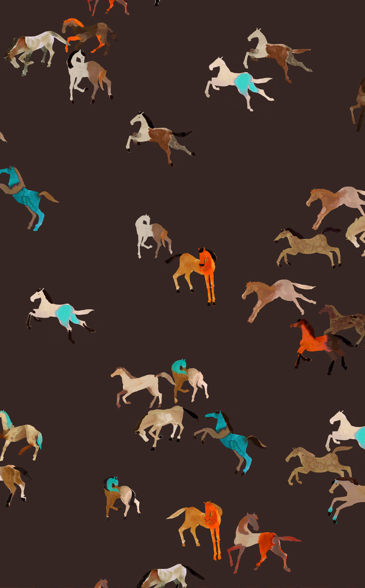 Top motif chevaux Cavalcade 