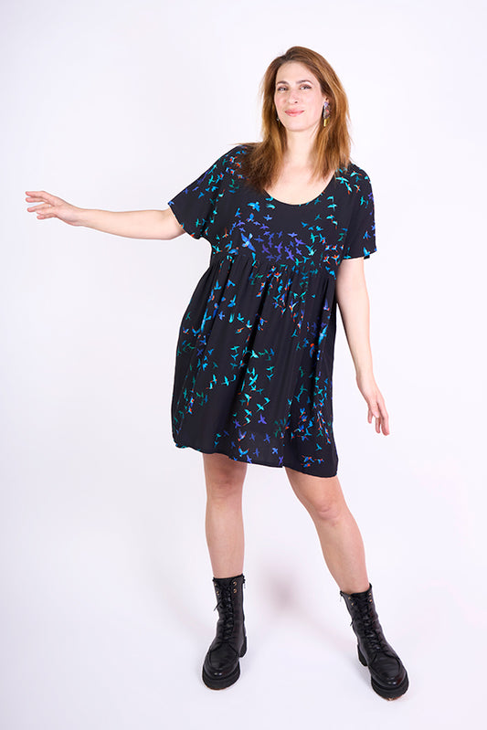 Robe courte "Canicule" motif Ara
