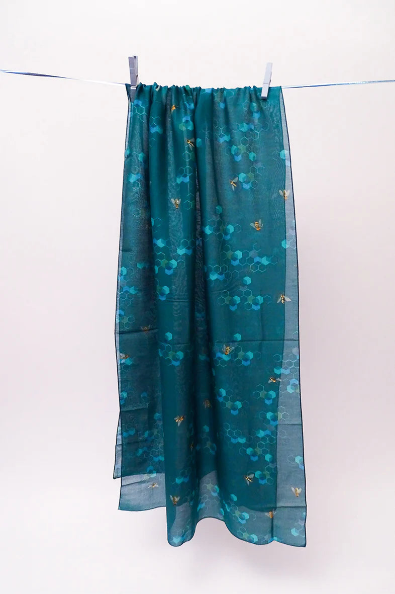 Foulards colorés à motifs