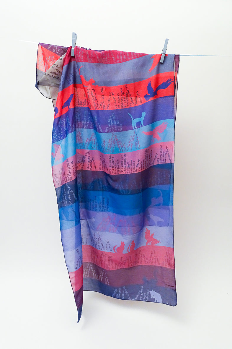 Foulard à lire 