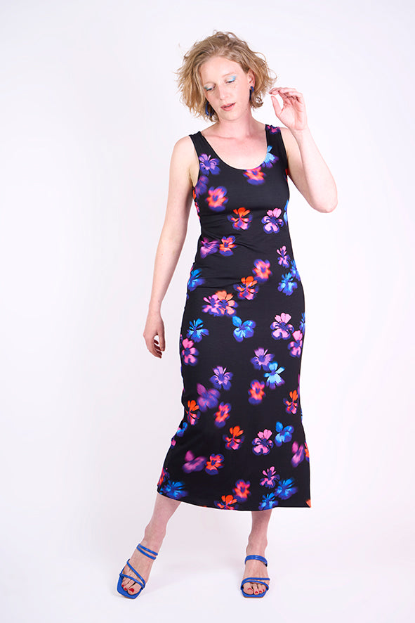 Robe longue en maille 
