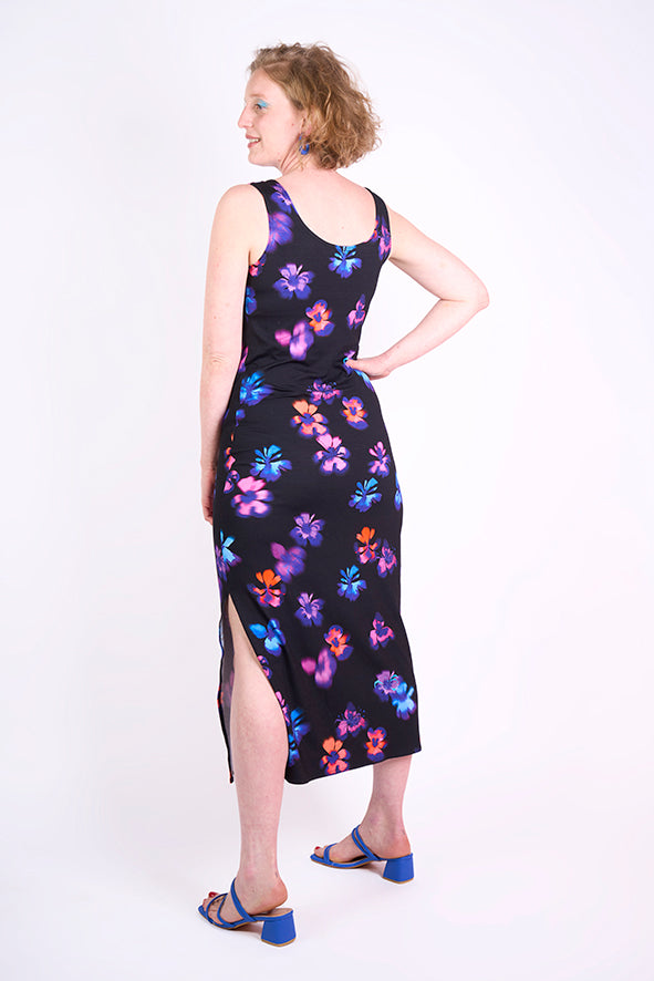 Robe longue en maille 
