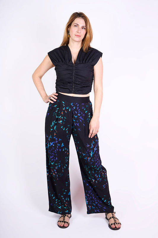 Pantalon fluide "Riviera" motif Ara