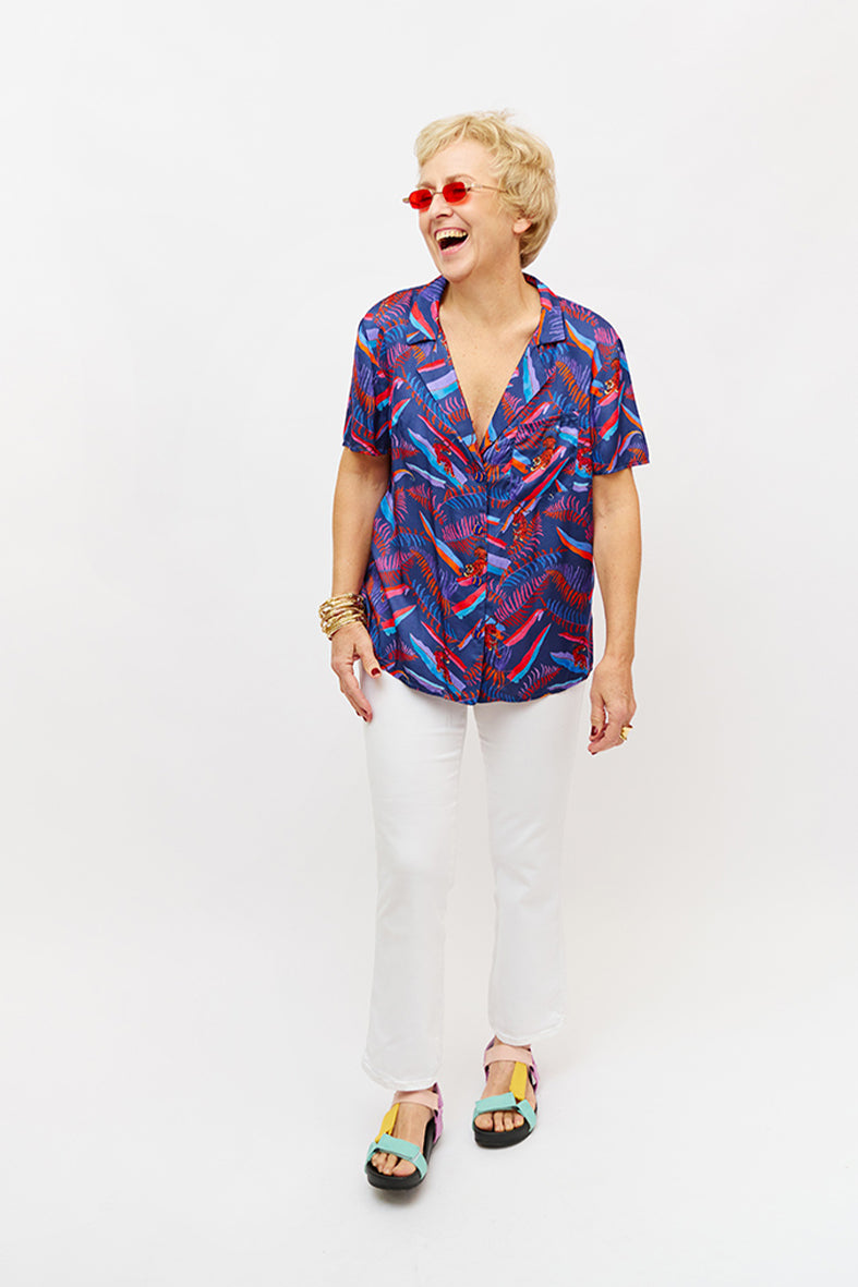 Chemise motif animalier 