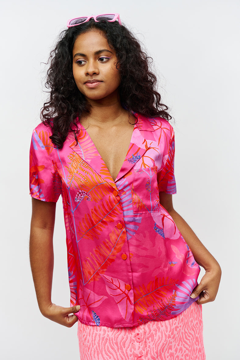 Chemise motif floral 