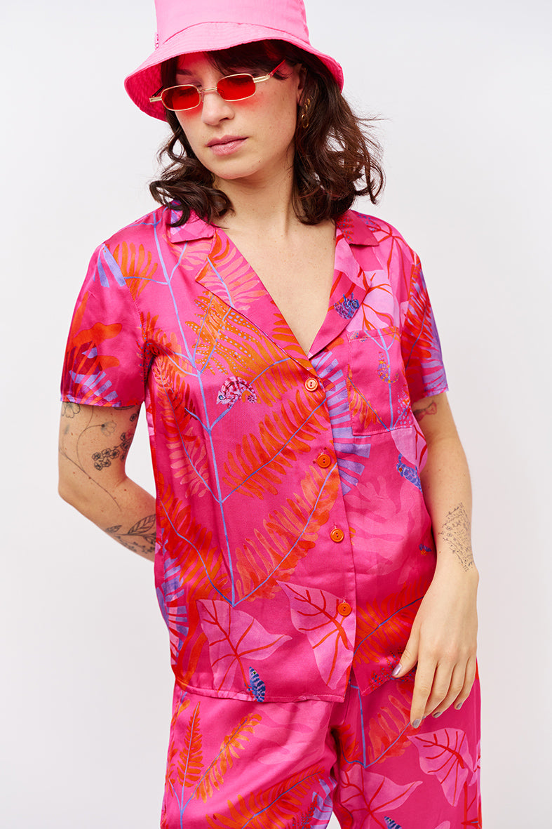 Chemise motif floral 