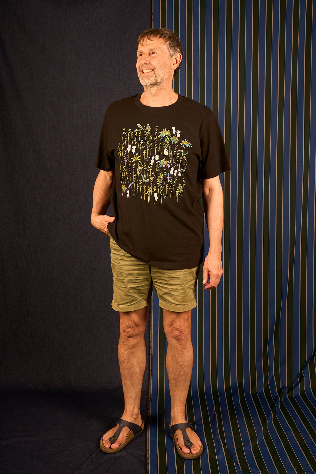 T-shirt homme large et confort motif 