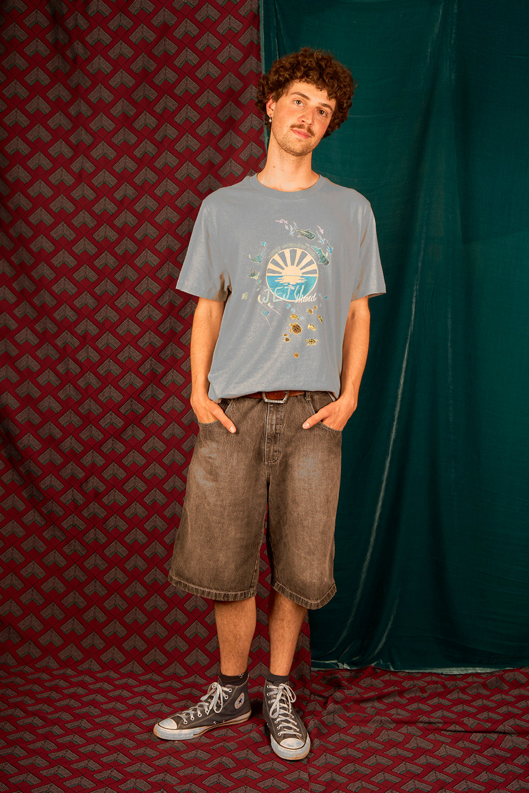 T-shirt homme large et cool motif 