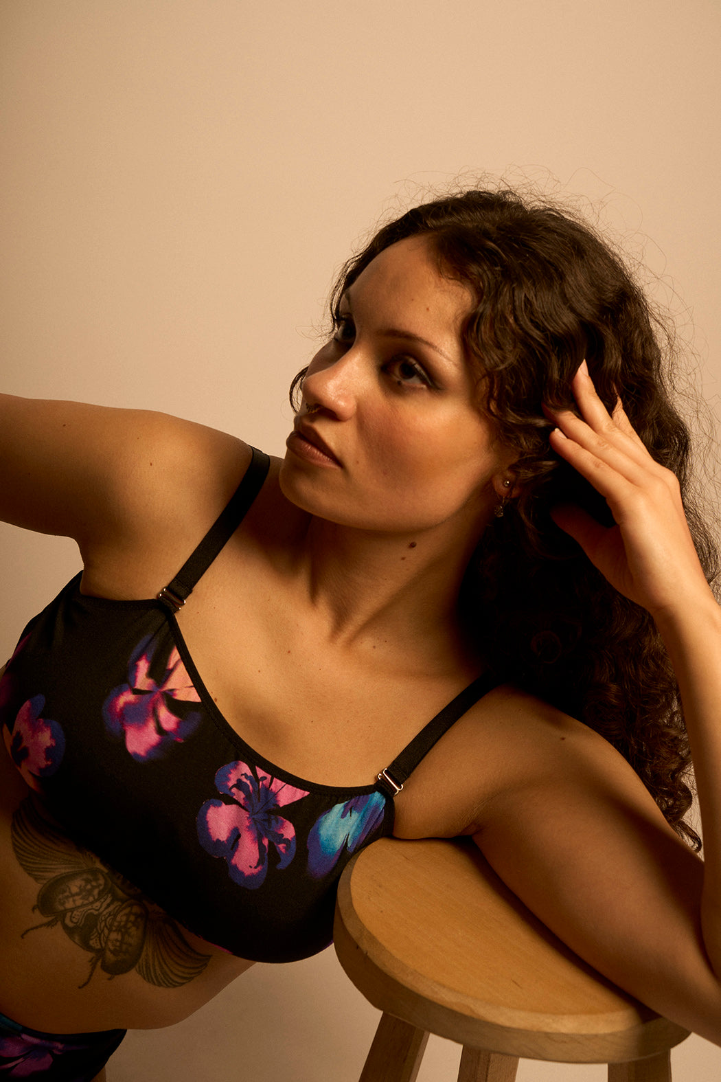 Brassière Camilla motif Fleurs floues Maison Finou x BT