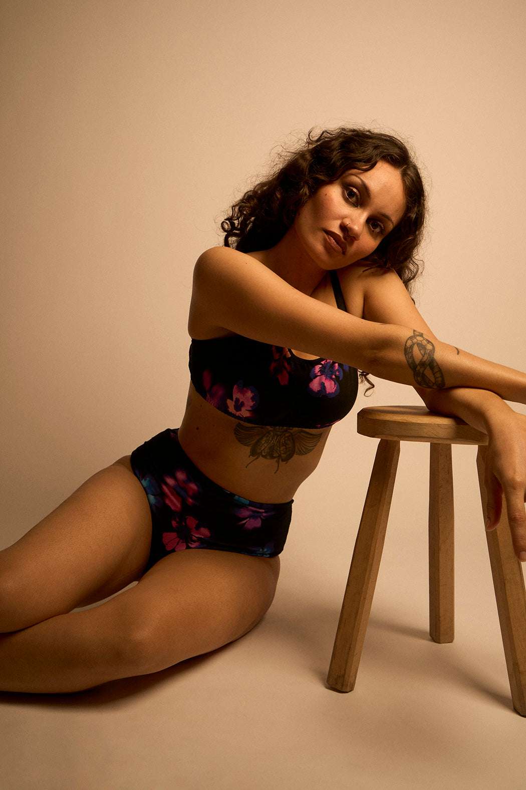 Brassière Camilla motif Fleurs floues Maison Finou x BT