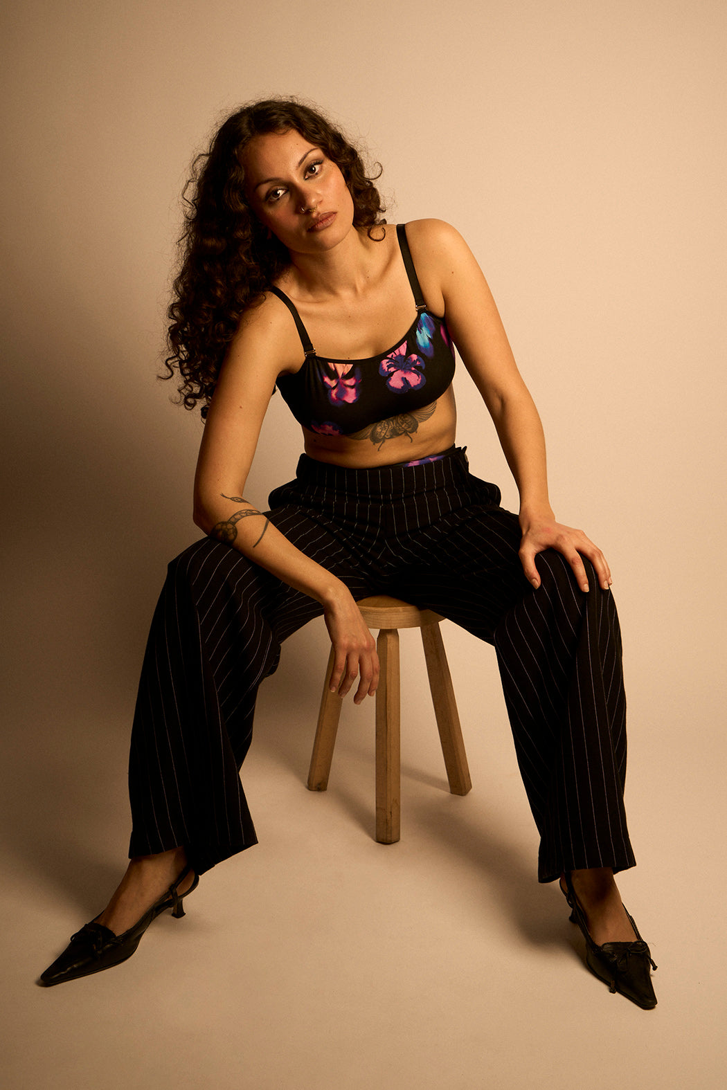 Brassière Camilla motif Fleurs floues Maison Finou x BT