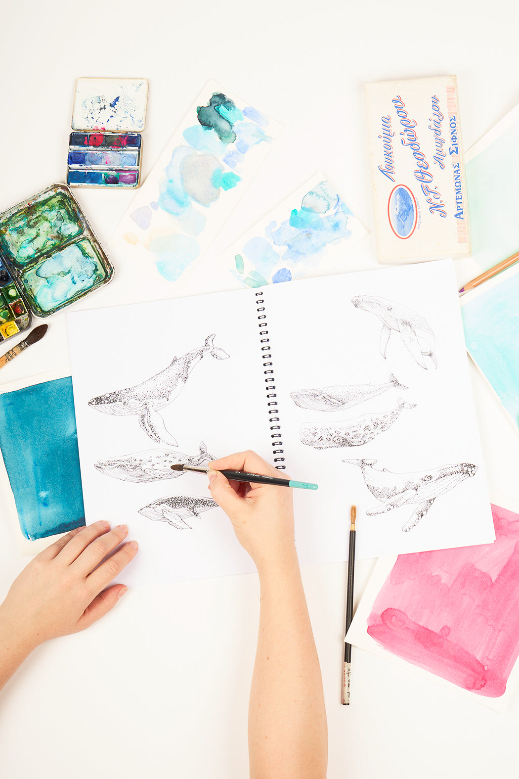 Carnet de coloriage Bleu tango