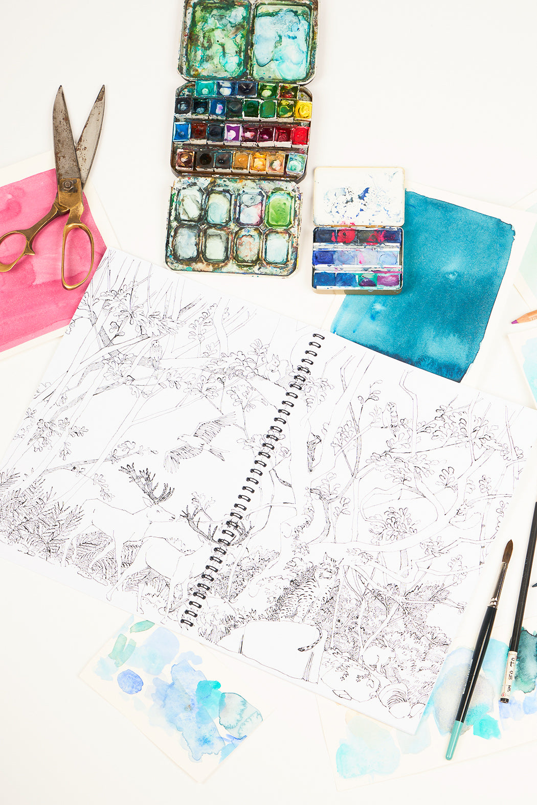 Carnet de coloriage Bleu tango