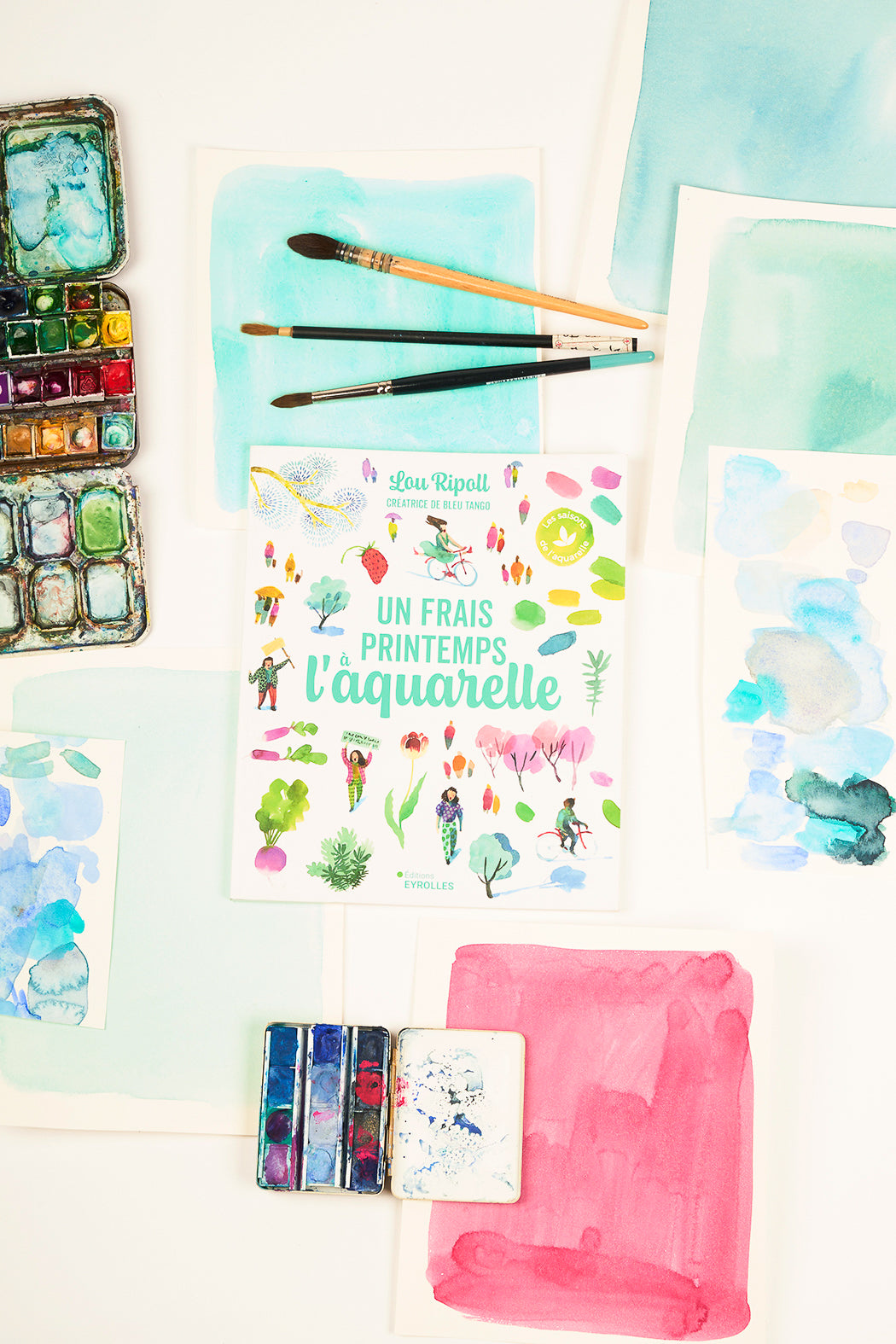 La collection complète des livres « Les saisons de l’aquarelle » – 4 tomes