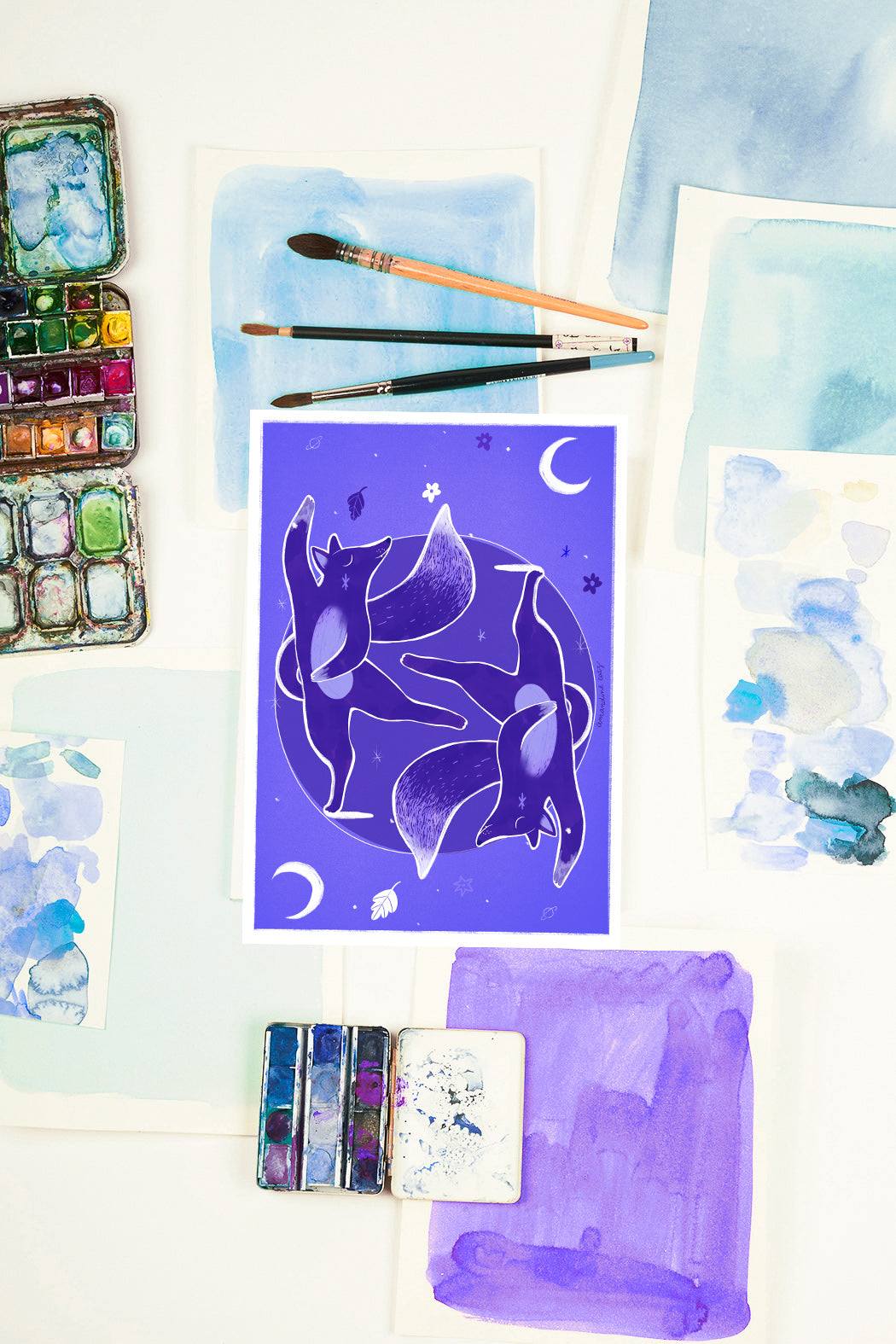 La carte cadeau imprimée A6 avec une illustration sublime par Amandine Catz