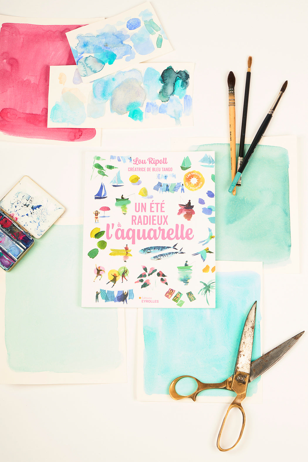 La collection complète des livres « Les saisons de l’aquarelle » – 4 tomes