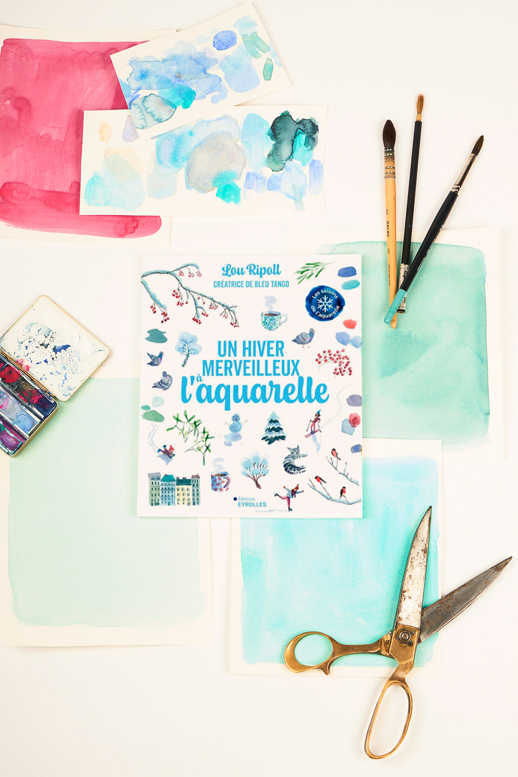 La collection complète des livres « Les saisons de l’aquarelle » – 4 tomes