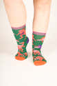 Lot De Chaussettes Colorées Pour Femme - Motifs Drôles Fruits & Animaux En Coton Doux - 6