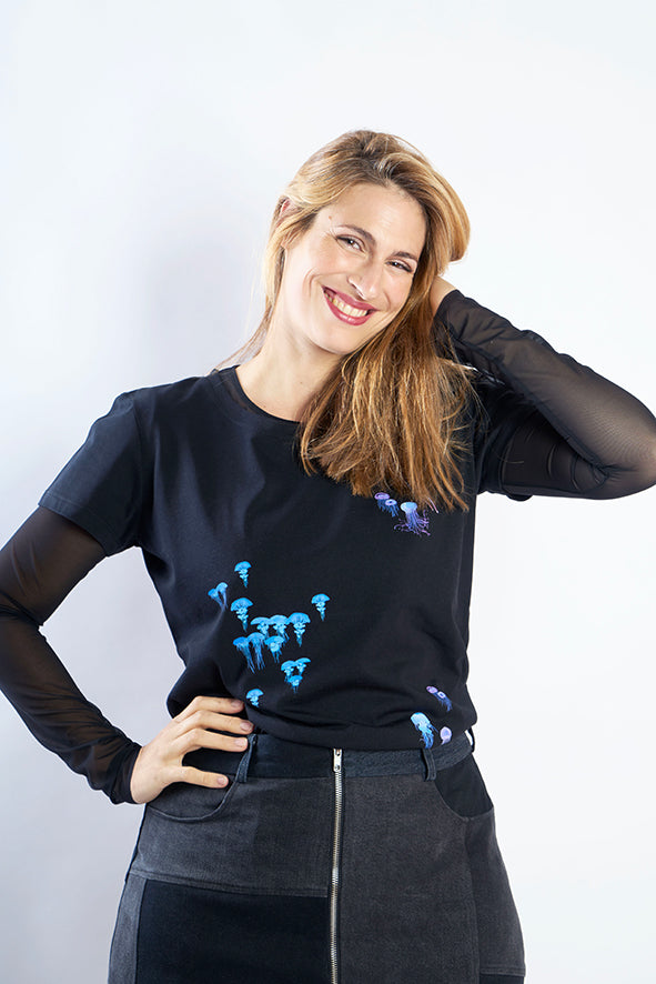 T-shirt motif Méduses