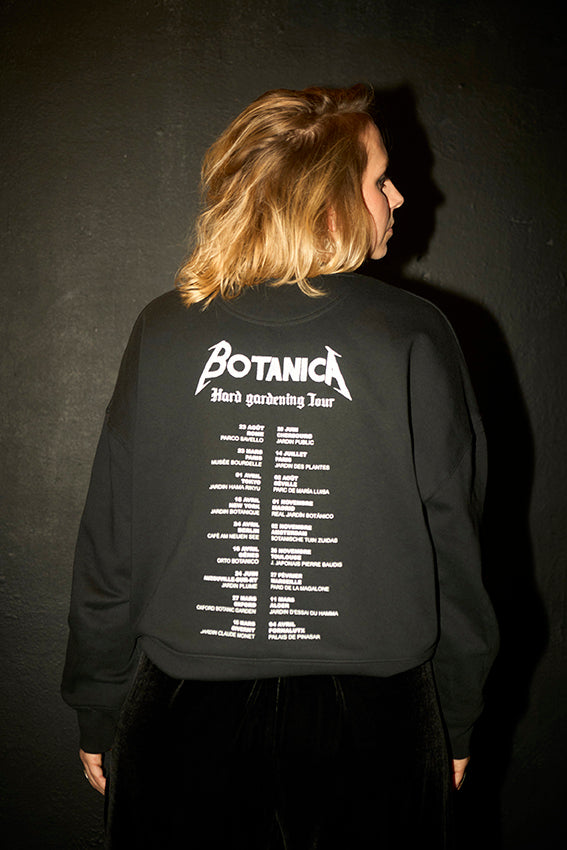 Sweat large crop coupe boxy motif 