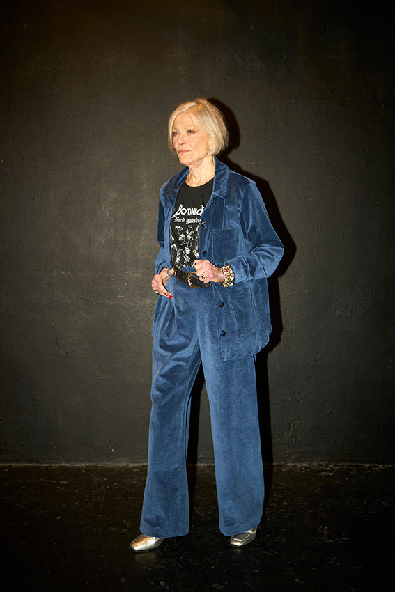 T-shirt large crop coupe boxy motif 