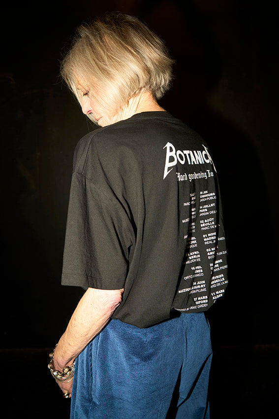 T-shirt large crop coupe boxy motif 