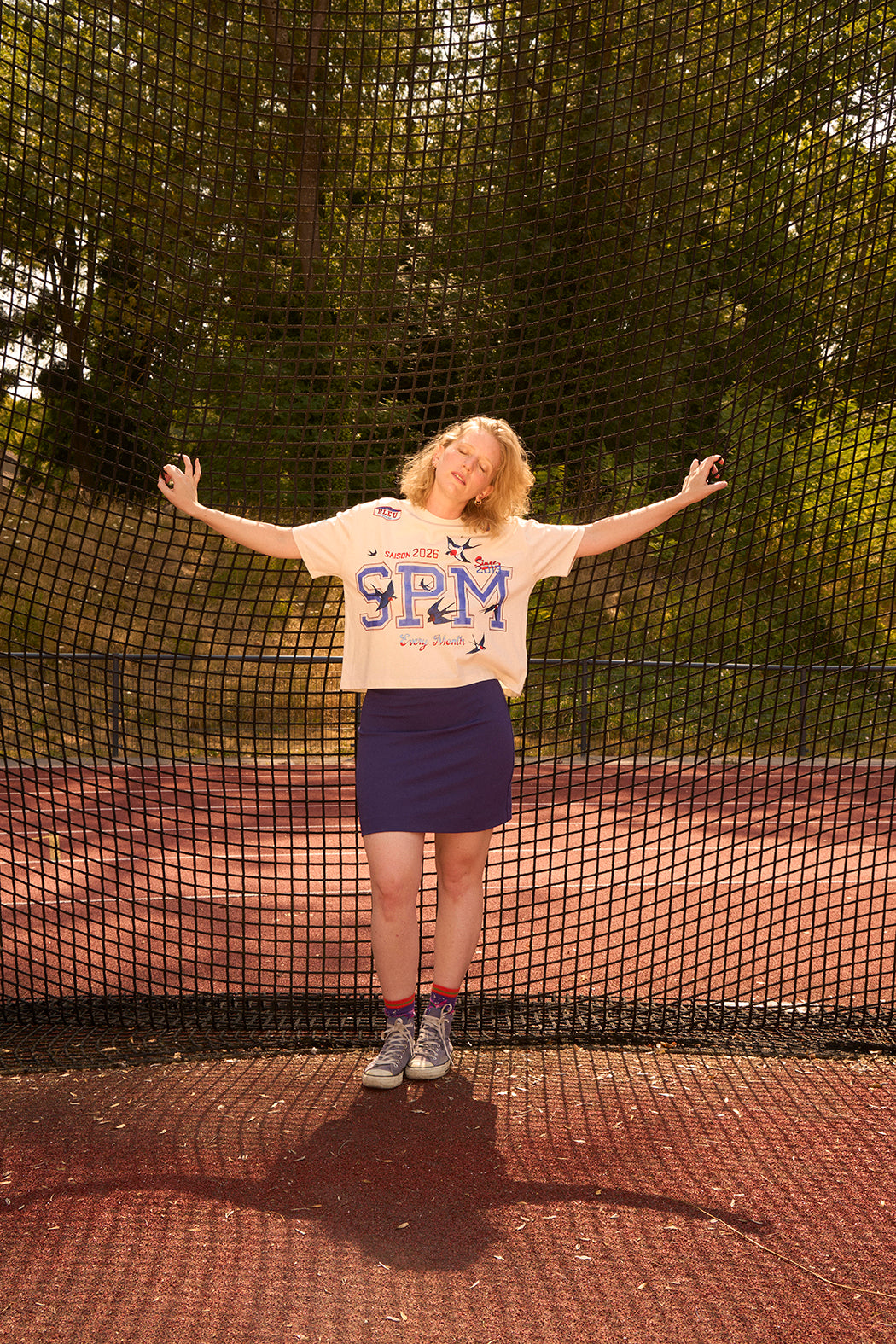 T-shirt maillot sportif large crop coupe boxy 