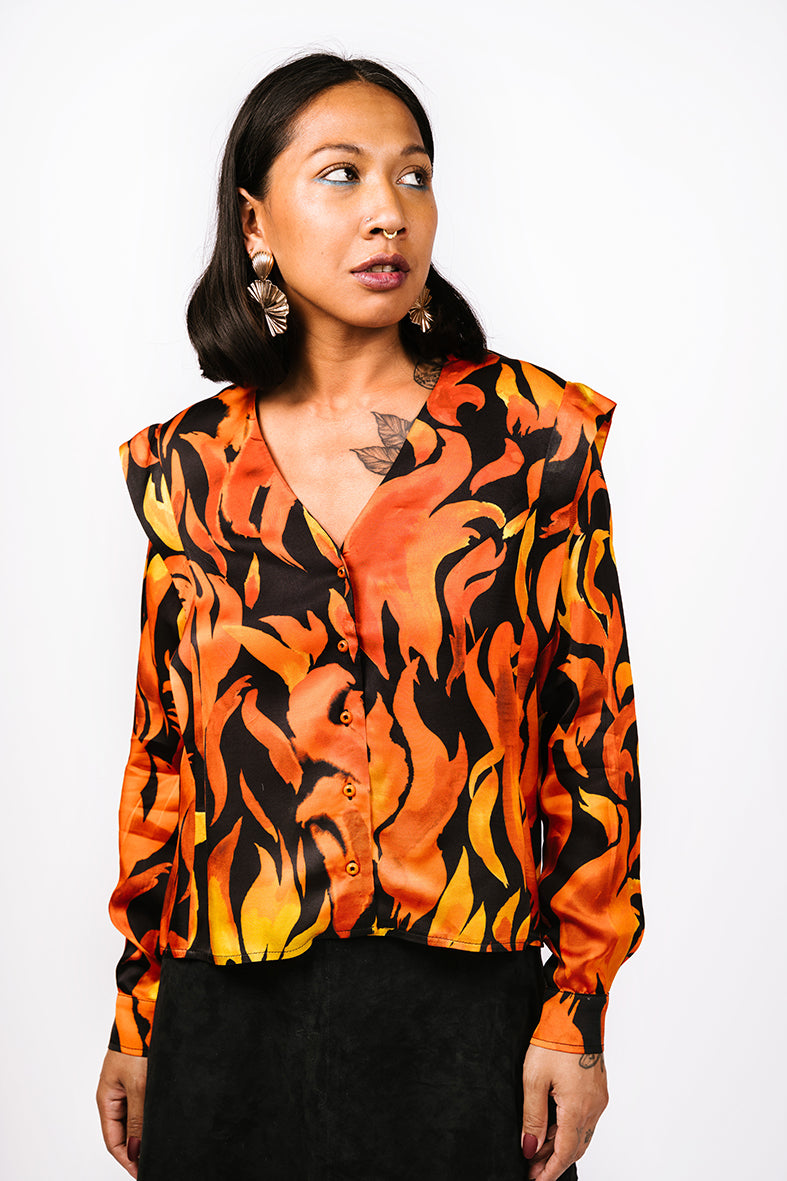 Top motif Flammes 