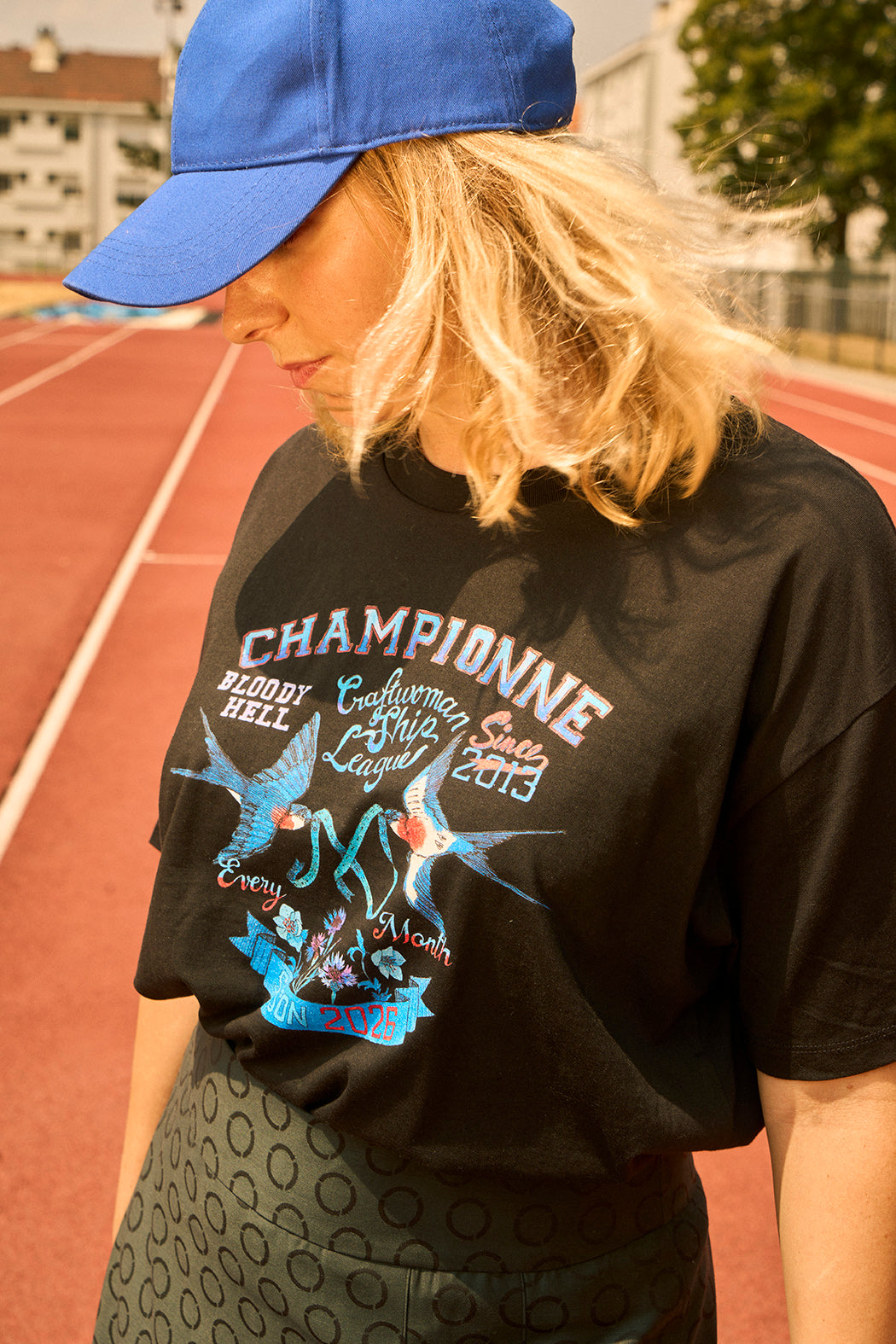 T-shirt supportrice large crop coupe boxy 