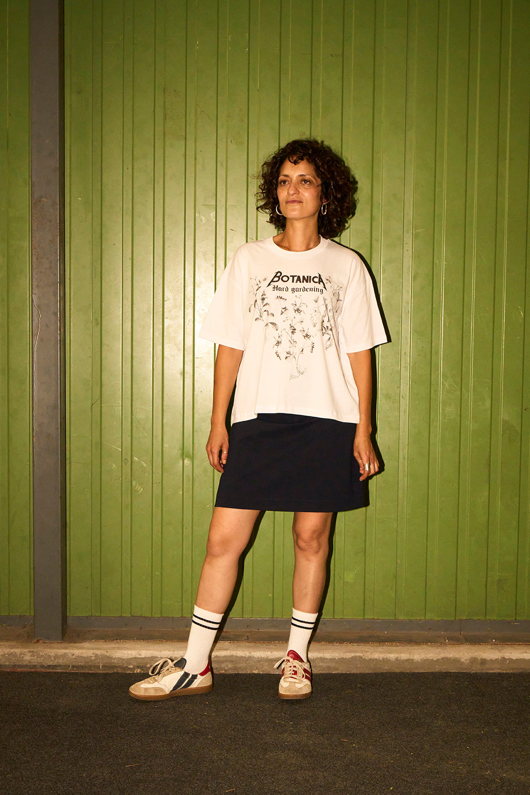 T-shirt femme large crop coupe boxy 