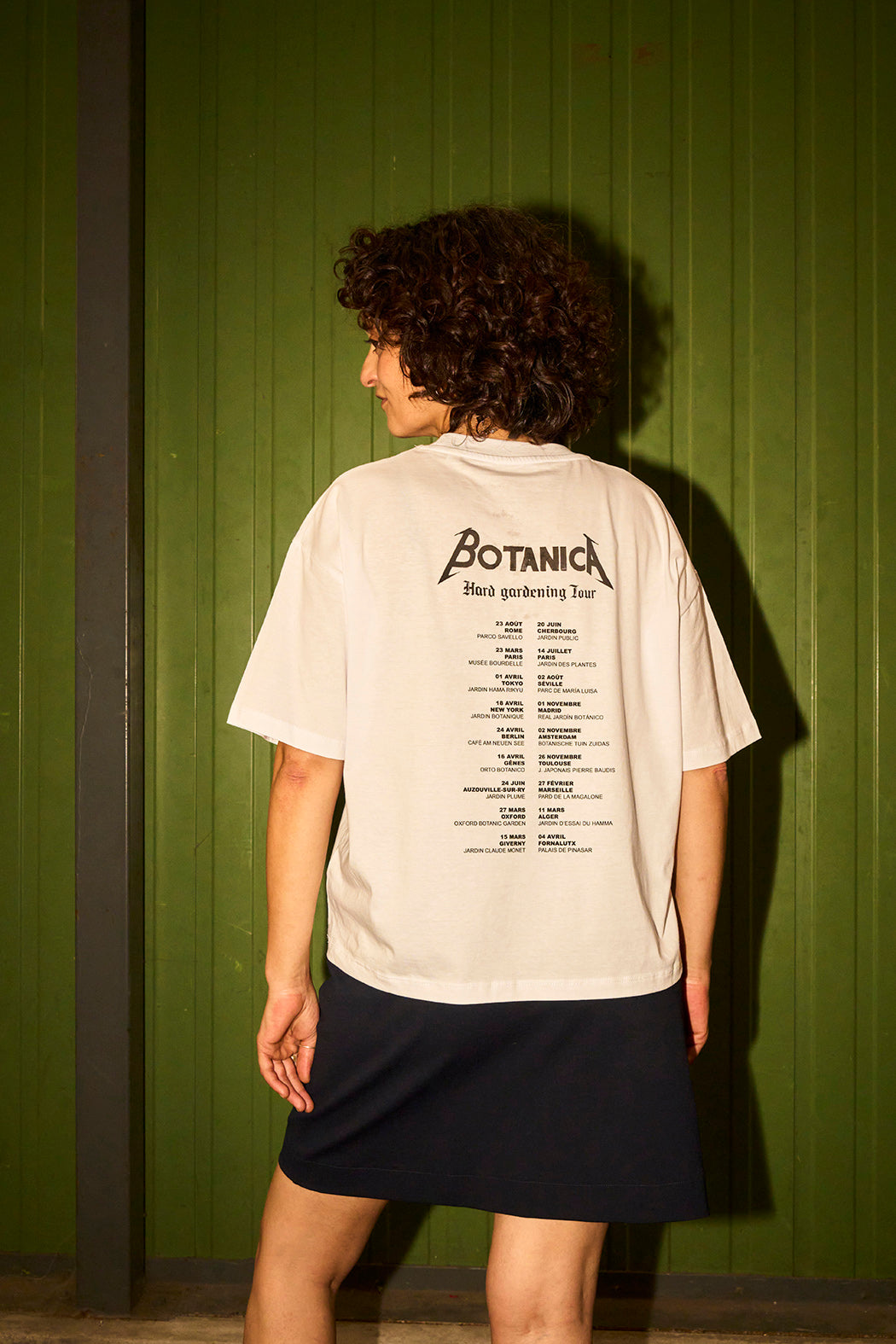 T-shirt femme large crop coupe boxy 