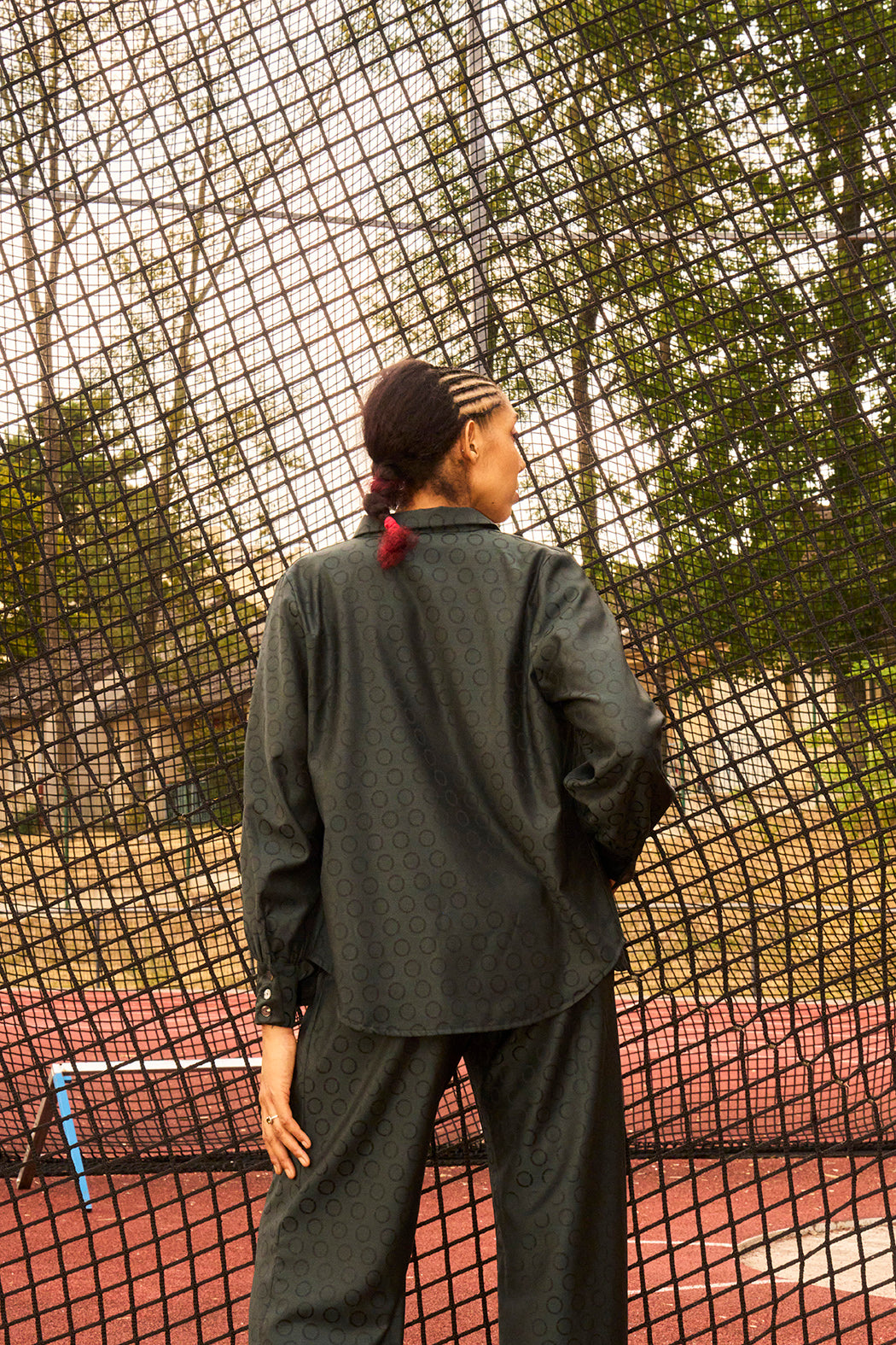 Pantalon d'héroïne à pinces Semi-Palazzo 