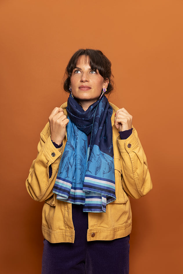 Foulard à lire 