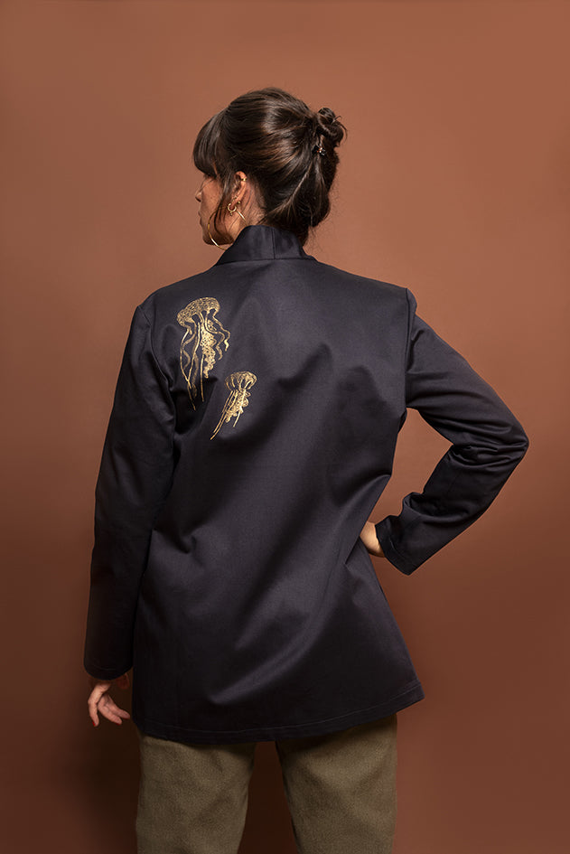 Veste kimono minuit* méduses