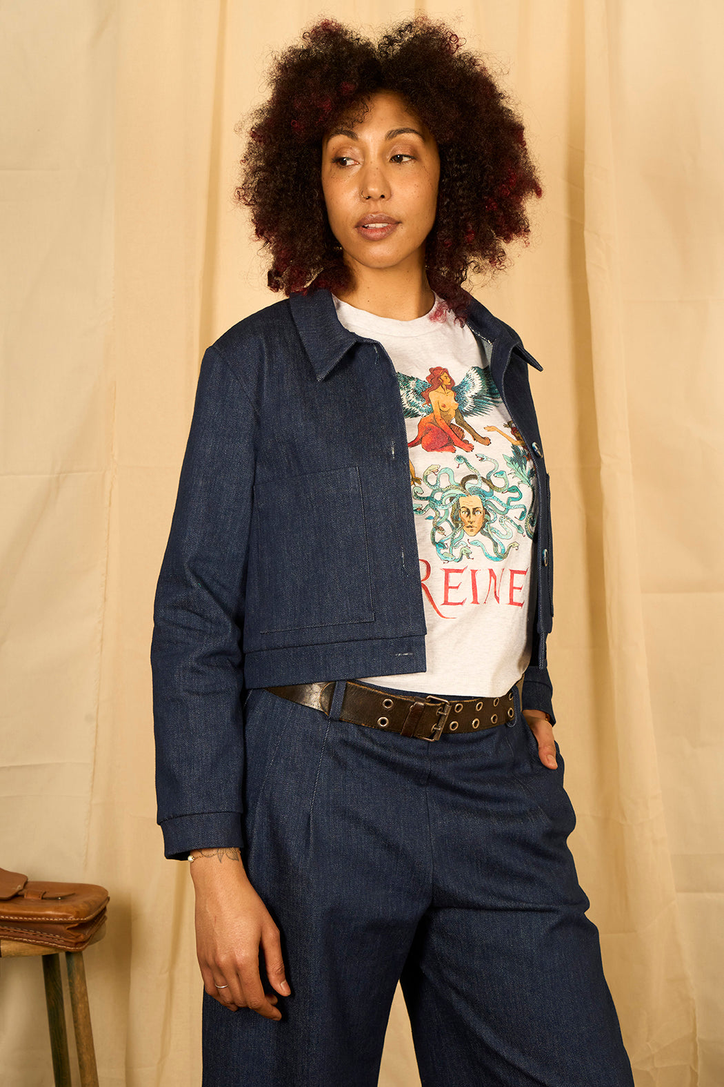 Blouson boxy court large 