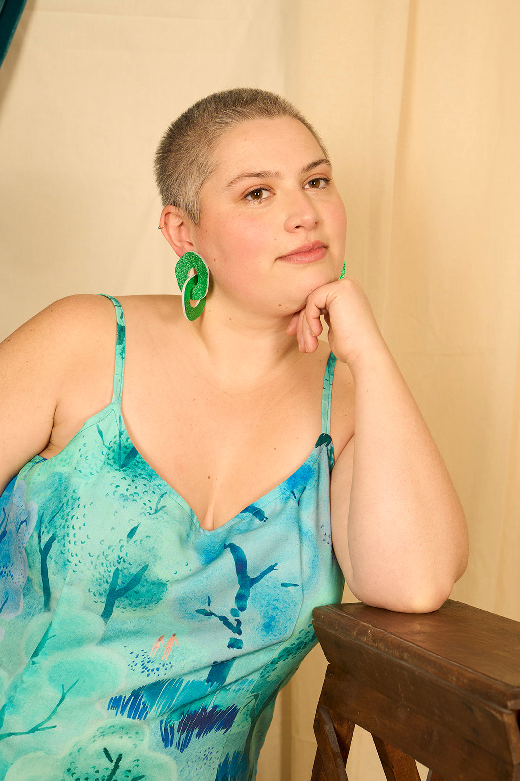 Mini robe slip dress 