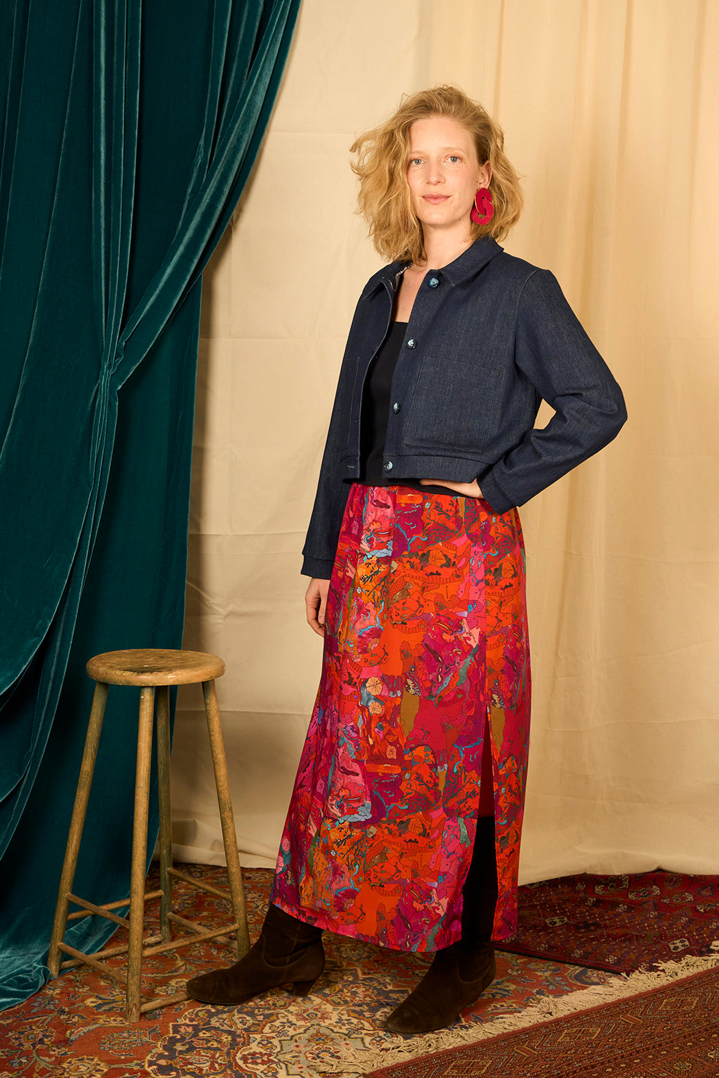 Blouson boxy court large 