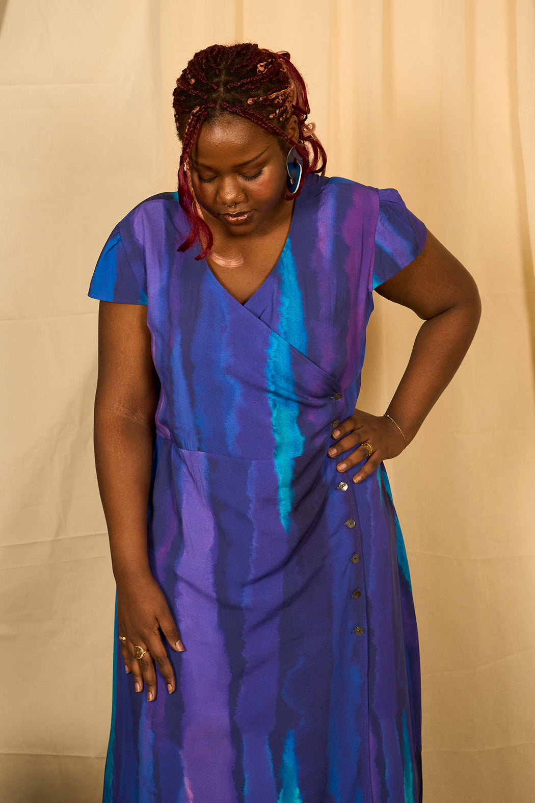 Robe longue portefeuille 