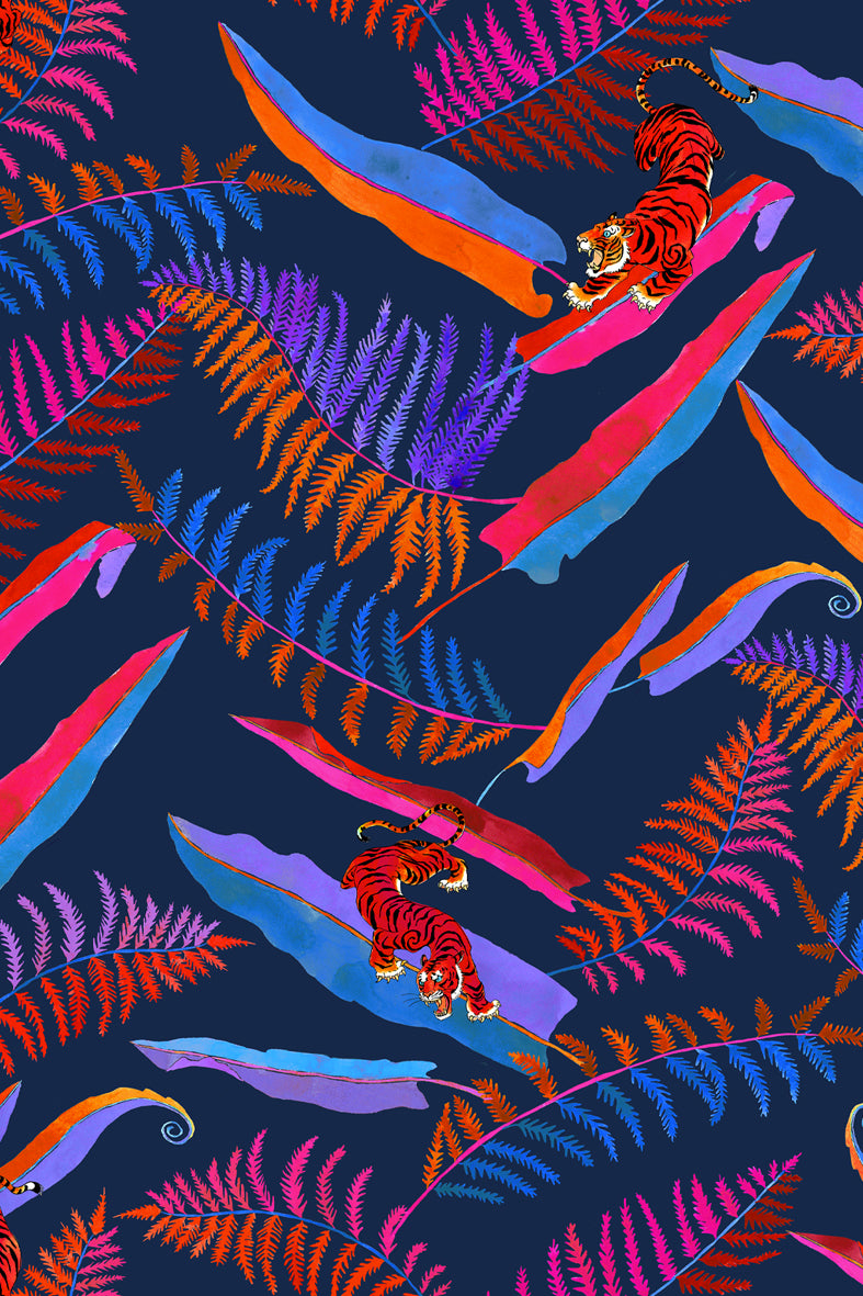 Jupe longue motif animalier 