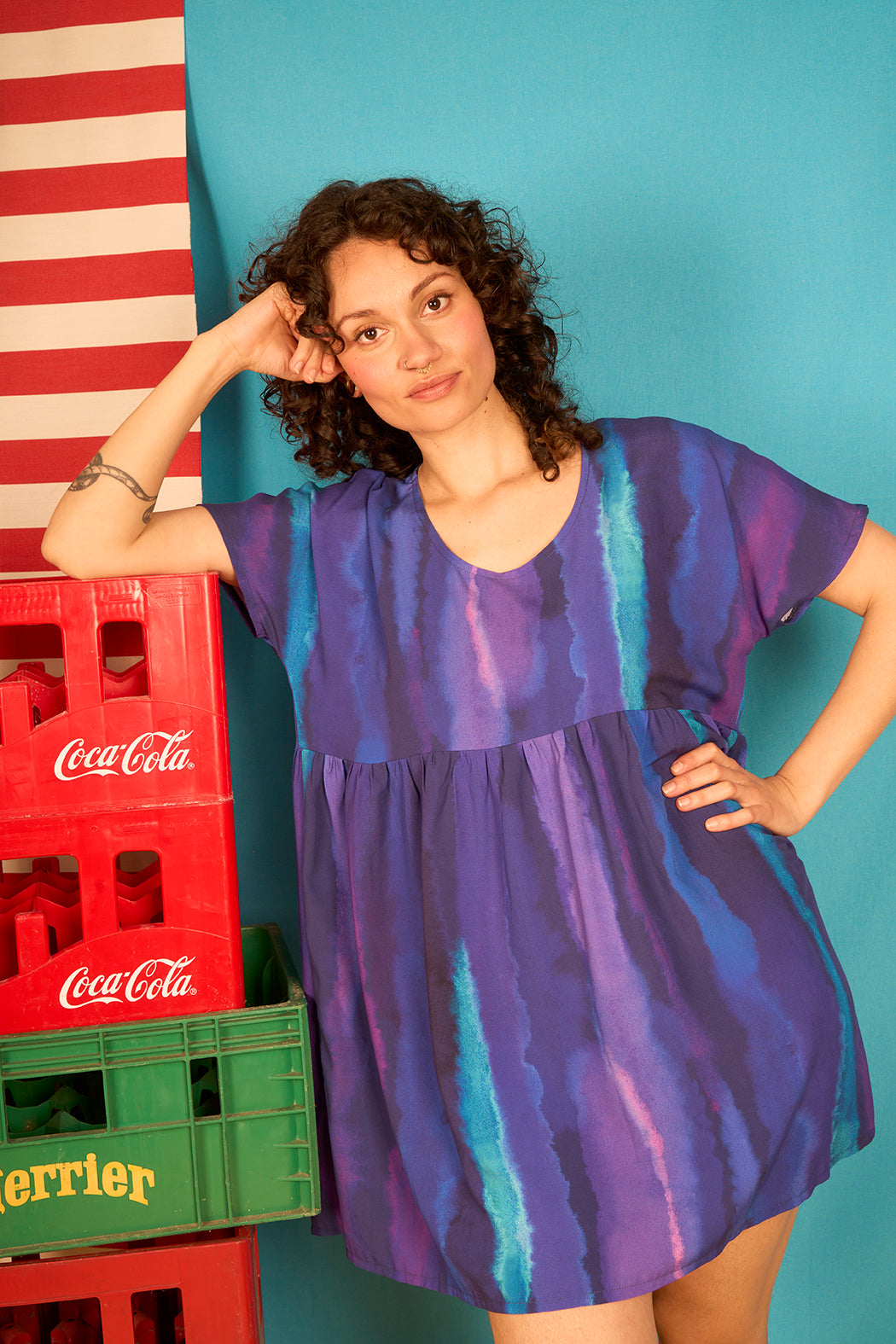 Robe courte ample et confort 