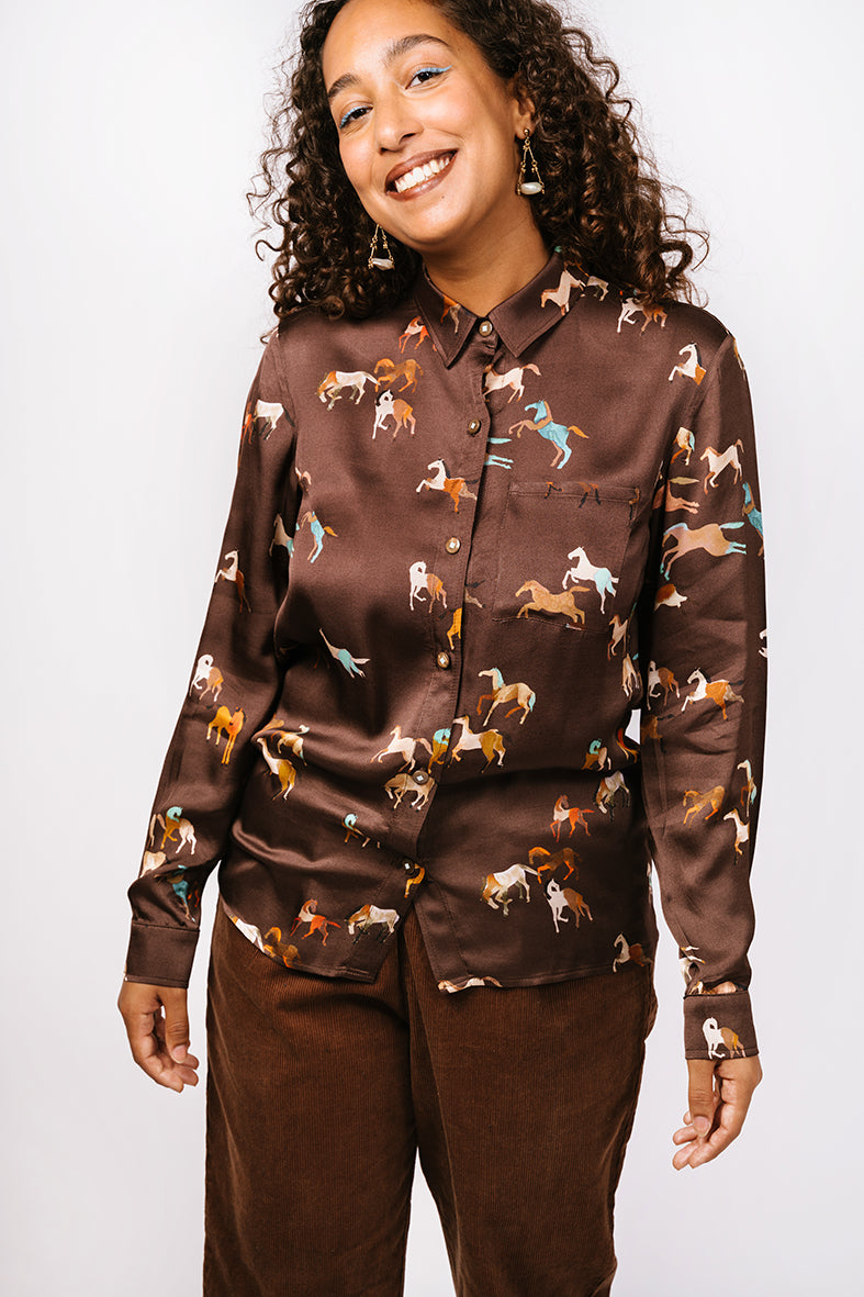 Chemise motif chevaux Cavalcade 