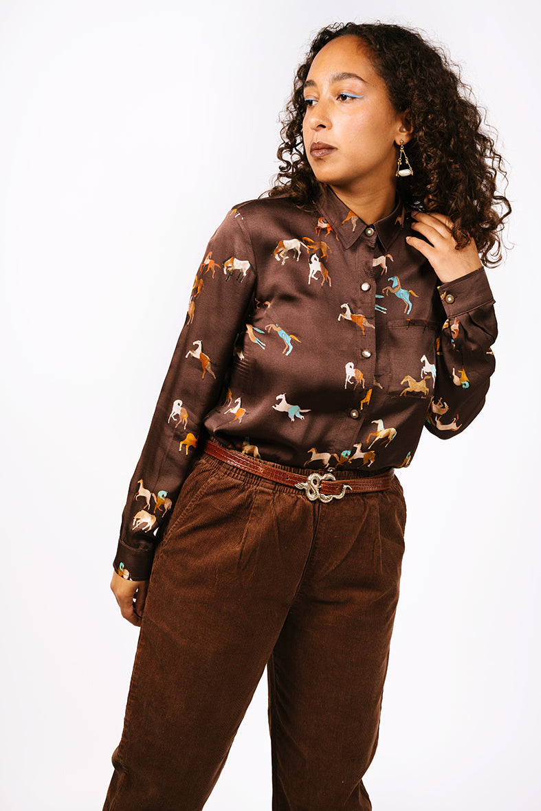 Chemise motif chevaux Cavalcade 