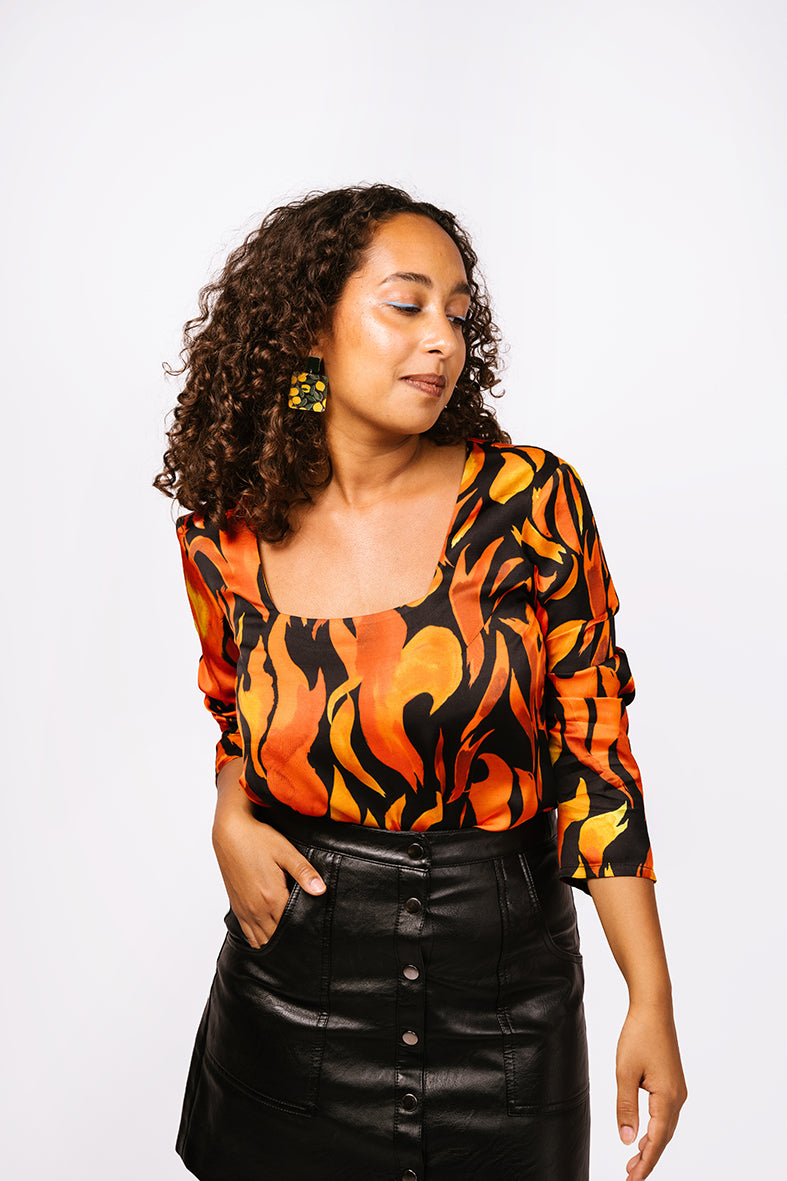 Top motif Flammes 