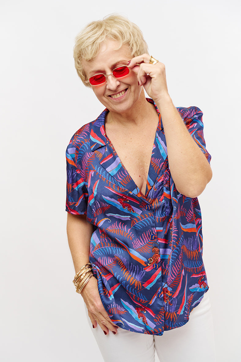Chemise motif animalier 