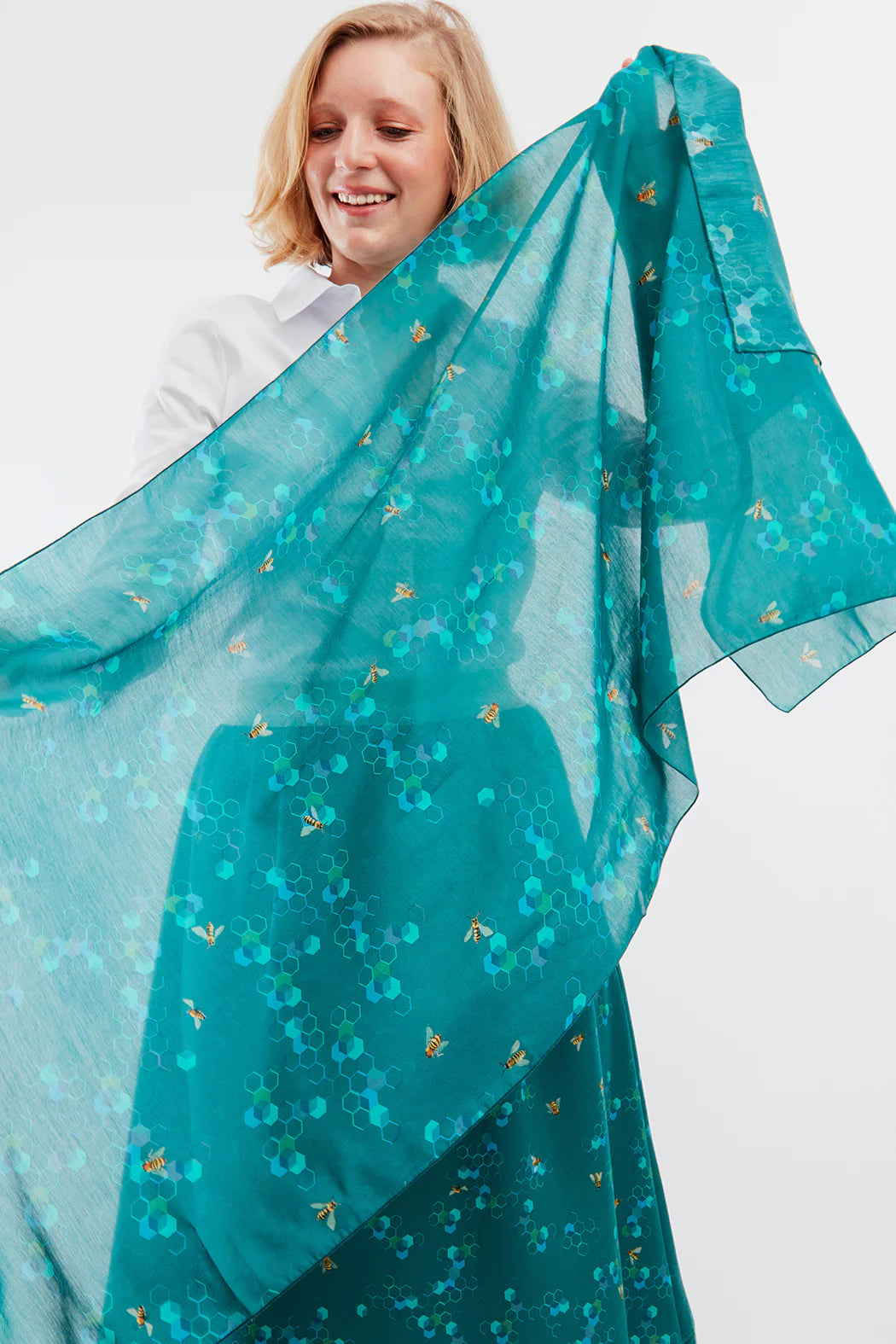 Foulards colorés à motifs
