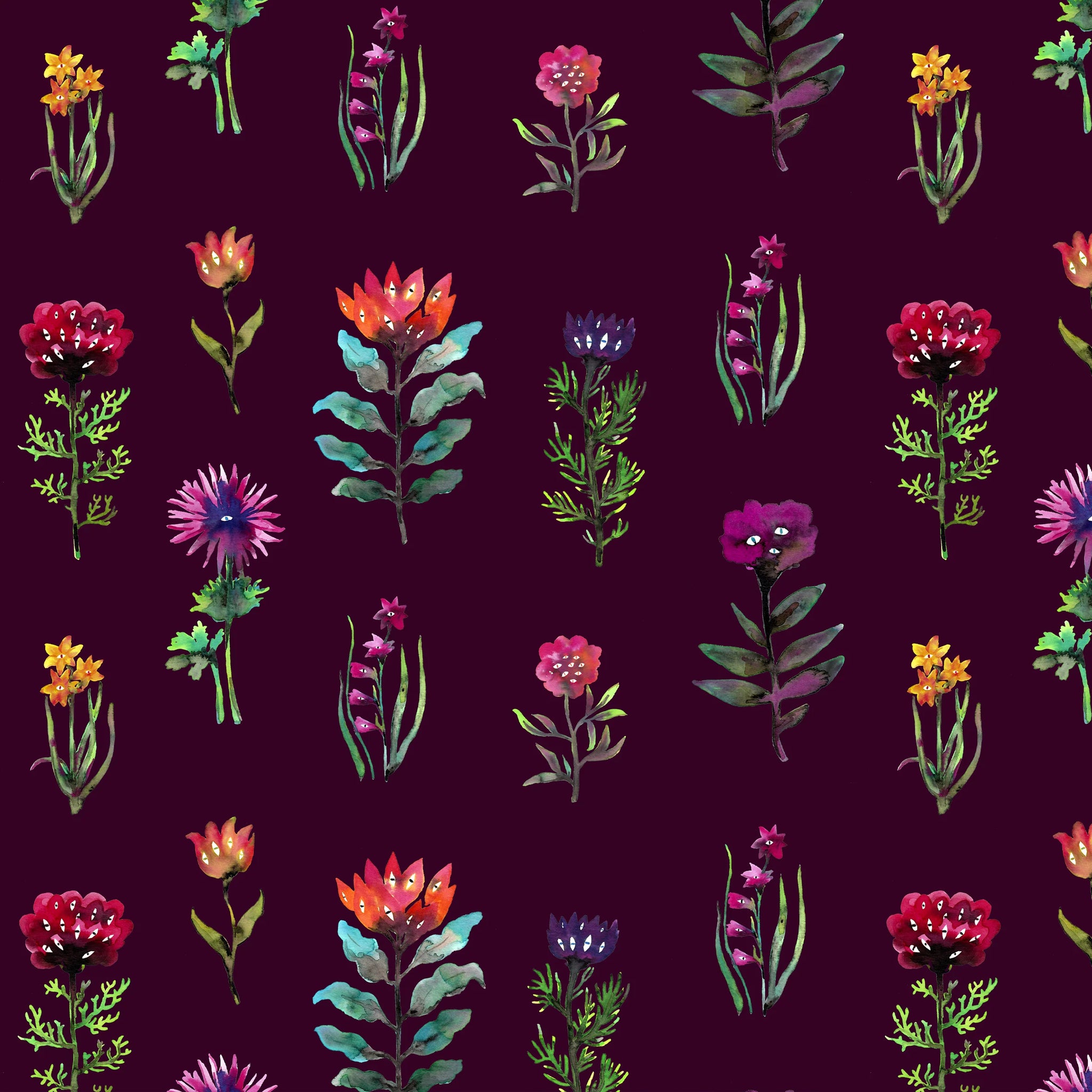 Foulards colorés à motifs