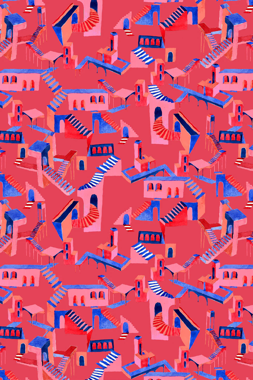 Foulards colorés à motifs
