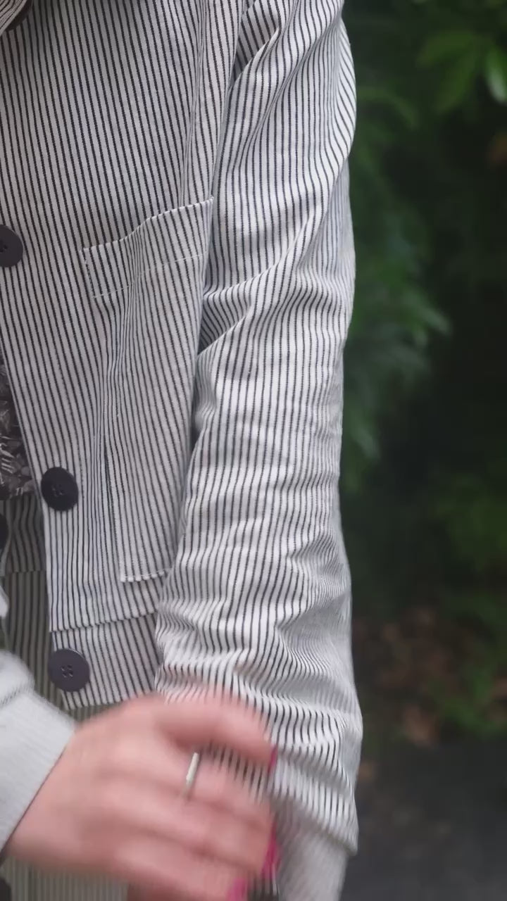Blouson crop oversize 