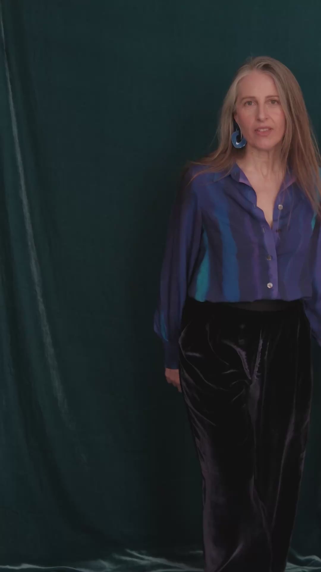 Chemise blousante manches slaves 