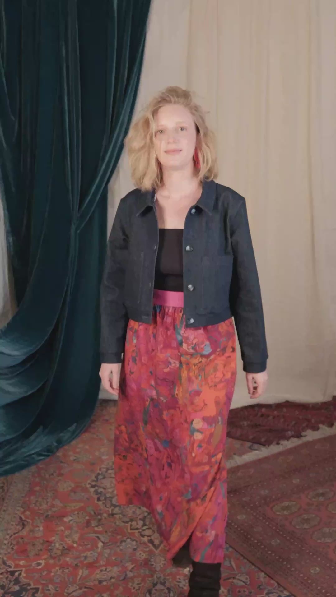 Blouson boxy court large 